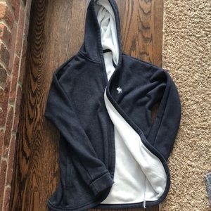 Abercrombie and Fitch Sherpa lined open cardigan